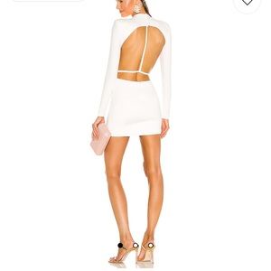 X REVOLVE Zola Mini Dress in White by Michael Costello